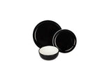 ASDA George Home Black Two-Tone Dinnerware Set 12 Piece- Buy online at McGrocer