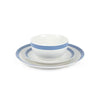 George Home white and blue stripe dinner set 12 piece, UK version