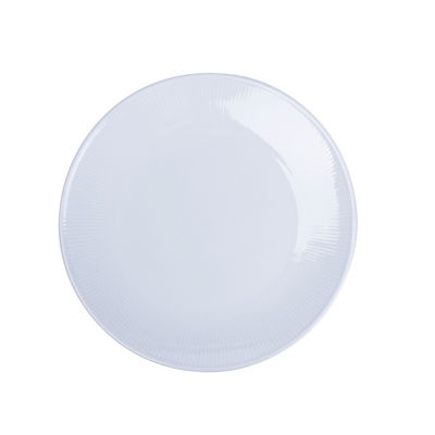 George Home white ribbed dinner plate 26.5cm x 26.5cm, UK version
