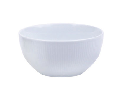 George Home white ribbed cereal bowl 14x14x7cm, UK version
