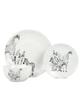 George Home White & Black Jungle Porcelain Dinner Set 12 Piece, UK version