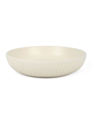 George Home Wide Rib Natural pasta bowl, UK version
