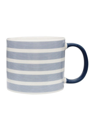 George Home Riviera Blue Stripe Mug, UK version