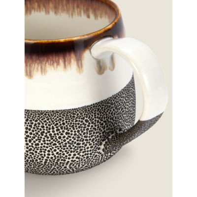 George Home Black Reactive Glaze Bubble Mug, UK version
