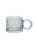 George Home iridescent dimple glass tea mug, UK version