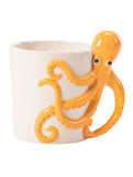 George Home white and yellow 3D octopus-shaped mug 0.3 kg, UK version