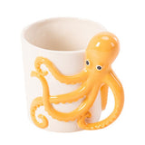 George Home white and yellow 3D octopus-shaped mug 0.3 kg, UK version