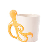 George Home white and yellow 3D octopus-shaped mug 0.3 kg, UK version