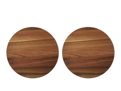 George Home round acacia wood placemat set of 2, UK version