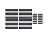 George Home black and white stripe placemat and coaster set, UK version