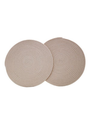 George Home cream rope placemats - British product
