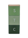 George Home green stacking canisters pack of 3, UK version