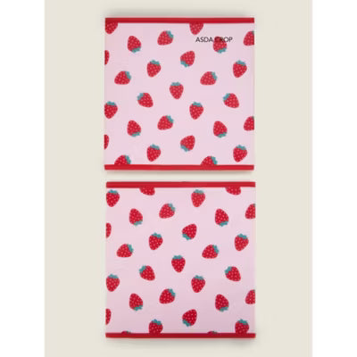 George Home pink strawberry storage cube set of 2, UK version