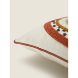 George Home natural tufted rainbow square cushion 30x25x6cm, UK version