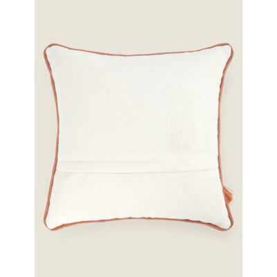 George Home natural tufted rainbow square cushion 30x25x6cm, UK version