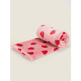ASDA George Home Red Strawberry Fleece Blanket 150 x 120 cm- Buy online at McGrocer