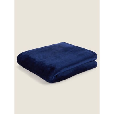 George Home navy fleece blanket 150 x 120 cm, UK version
