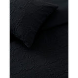 George Home Black Embossed Flower duvet set double - British product