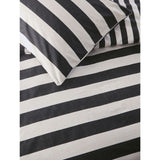 George Home humbug stripe reversible duvet set double, UK version