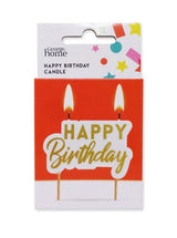 ASDA George Home Happy Birthday Text Candle Decorative Candle 70x45x7mm- Buy online at McGrocer
