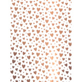 George rose gold heart wrapping paper 3m, imported from the UK