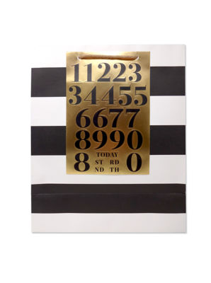 George Milestone Sticker Personalisable Large Gift Bag, UK version