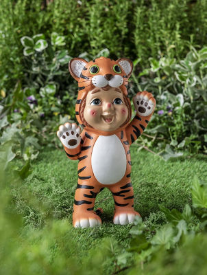 ASDA George Home Tiger Gnome Decorative Figure 14x8x23cm- Buy online at McGrocer