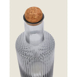 George Home grey ribbed glass carafe 1.3L, UK version