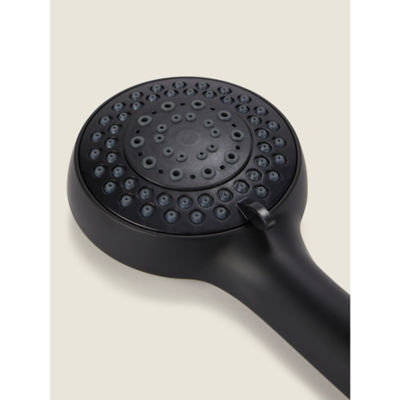 George Home Black 3-Function Shower Head, UK version