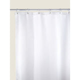 George Home white textured waffle shower curtain 180 x 180 cm, UK version
