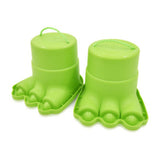 Hapello monster feet toy 2 pack green - British product