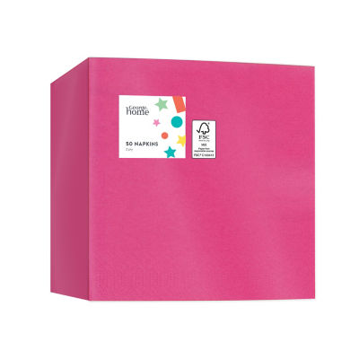 George Home Cerise 2-Ply Paper Napkins 50 pack, UK version