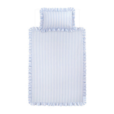 George Home blue stripe reversible duvet set - British product