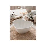 Stacey Solomon white beaded heart stoneware serving bowl 23x18.6x9cm - British product