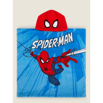 Marvel Spider-Man printed cotton children's poncho 57x108cm, imported from the UK