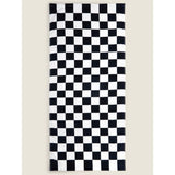 George Home black and white checkerboard printed cotton towel 152x71cm, UK version