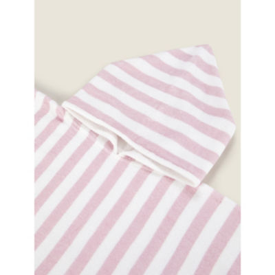 George Home Pink Stripe Cotton Poncho 57x108 cm, UK version