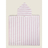 George Home Pink Stripe Cotton Poncho 57x108 cm, UK version