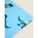 George Home Blue Dino printed cotton towel 152 x 71 cm, UK version