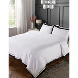 ASDA George Home Black & White Oxford Border Duvet Set - King- Buy online at McGrocer