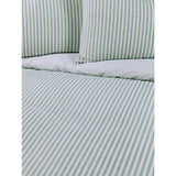 George Home green and white seersucker duvet set for double beds, UK version