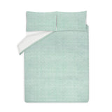 George Home green and white seersucker duvet set for double beds, UK version