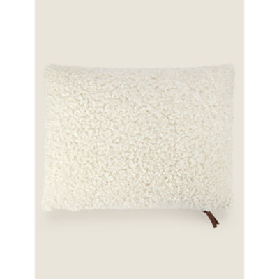 George Home cream borg cushion 40 x 30 cm, UK version