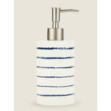 George Home Navy Nautical Stripe Soap Dispenser