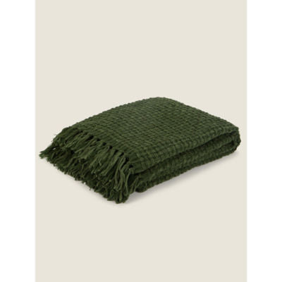 George Home Green Throw 150 x 120 cm - British product