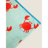 George Home beach towel Aqua Crab 79 x 152 cm, UK version