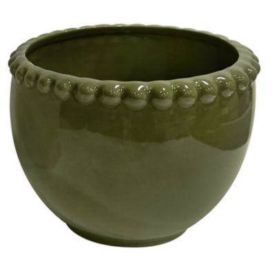 George beaded edge bowl planter 15.5x12cm, imported from the UK