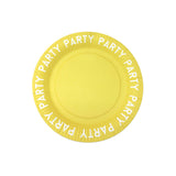 George Home yellow party plates 12-pack (British brand)