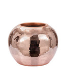 George Home disco ball planter rose gold 24x24x18.6cm, UK version