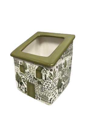 George Home sage house planter 11x10.5x13cm, UK version